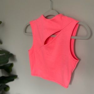 Guess Hot Pink Crop Top - XS